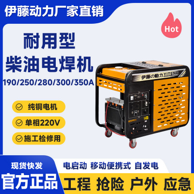 YT400EW双缸柴油发电电焊一体机两用机